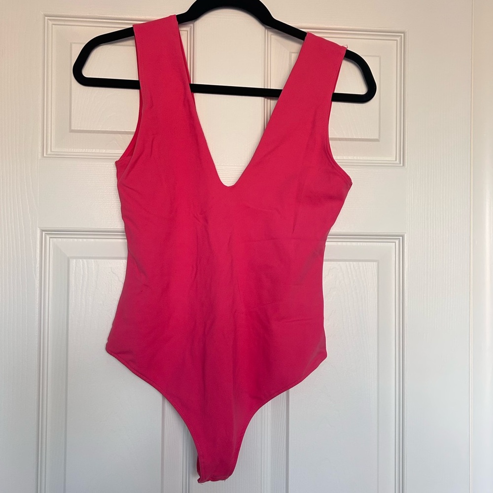 Free People Hot Pink Bodysuit